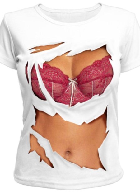 Футболка с женским телом