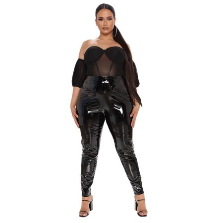 Кожаные брюки большие размеры