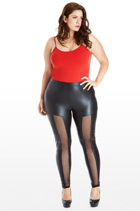 Леггинсы кожаные