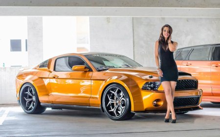 Форд мустанг шелби и девушки