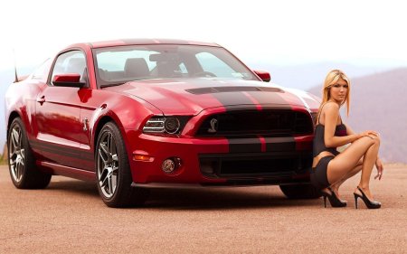 Форд мустанг gt девушка