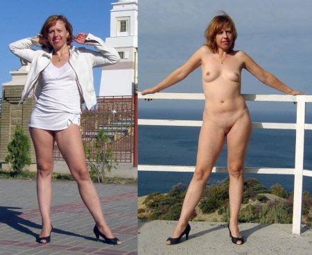 Голые и одетые девушки