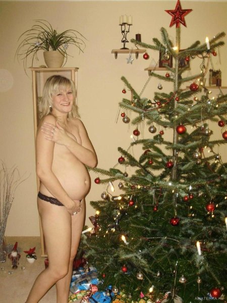 Новогодняя фотосессия беременной