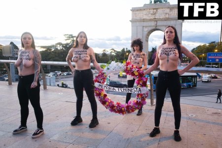 Активистки femen в испании