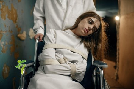 Девушка в смирительной рубашке