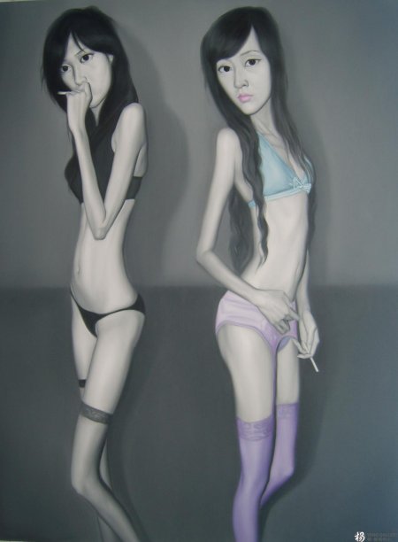 Очень худой китаец