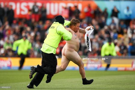 Голые болельщики на поле