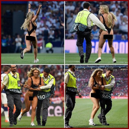 Кинси сью выбежала на поле