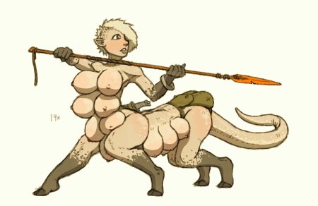 Humantaur multibreasted