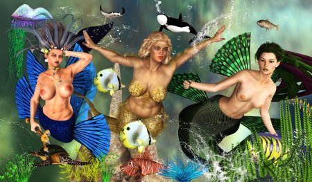 Голая русалка