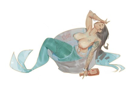 Хентай девушка русалка