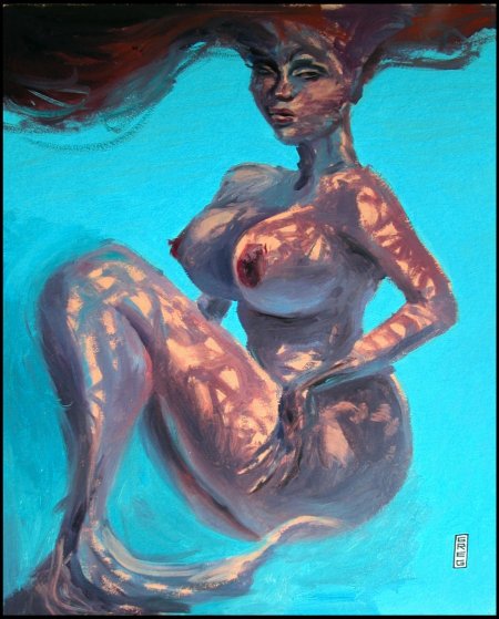 Русалки с большими сиськами арт