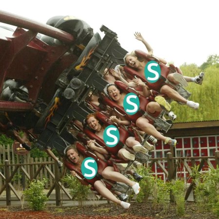 Большие сиськи на аттракционах