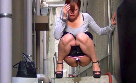 Подглядывание в туалете япония