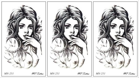 Рисунок голой женщины ручкой