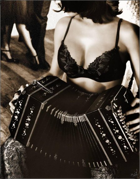 Девушка с баяном