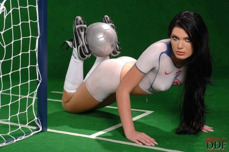 Футбольный бодиарт